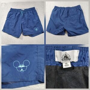 Disney Parks Mickey Mouse Swim Trunks‎ Mens XL Blue Sunglasses